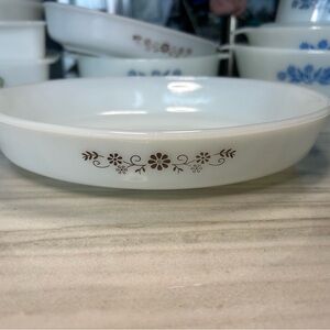 White Floral Bakeware Dish